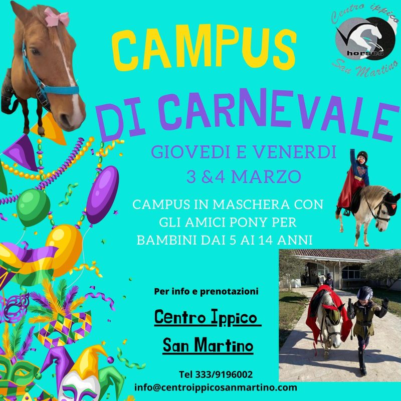 Campus Carnevale 2022 - Centro Ippico Sanmartino